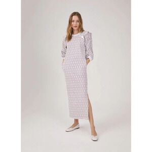 Something Navy White and Black Maxi Dress